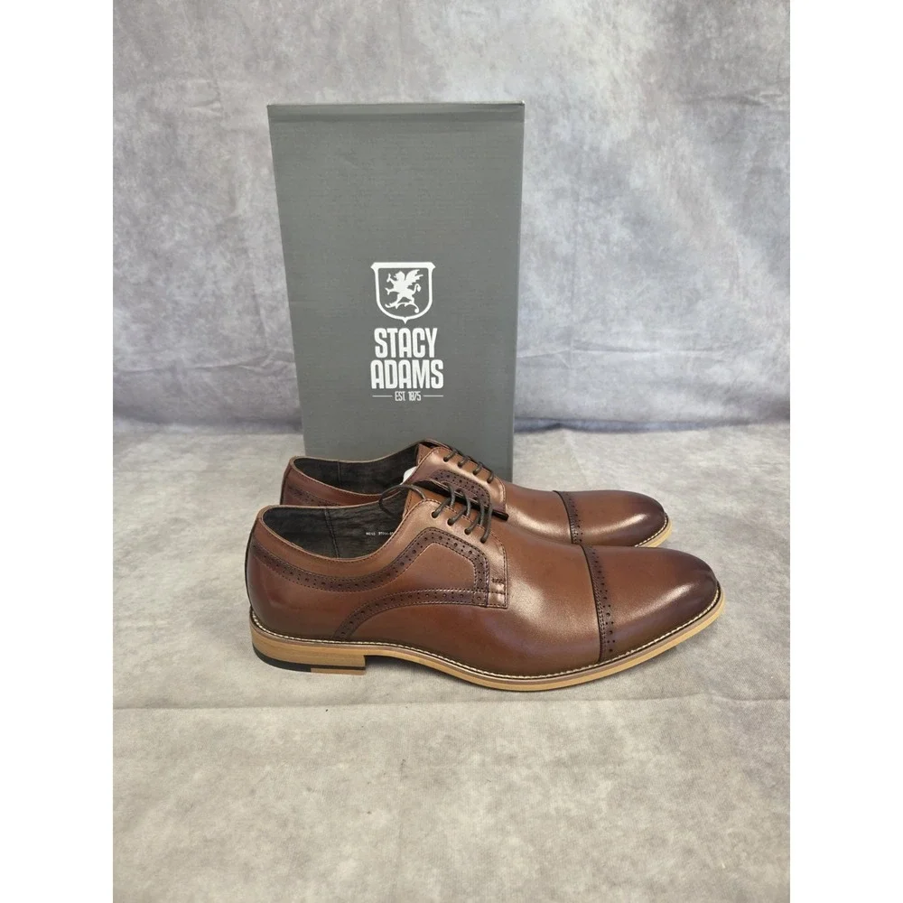 Stacy Adams Mens Dress Shoes SZ 13 D BRN Dickerson